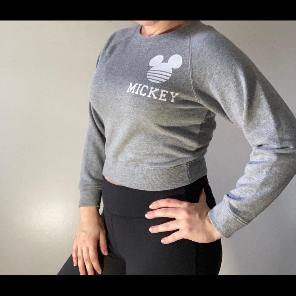 Disney Mickey Light Gray Crewneck